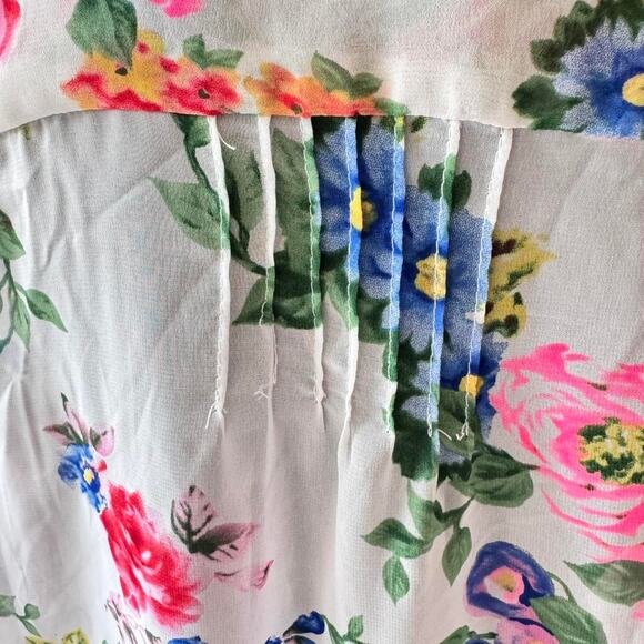 Allen B. By Allen Schwartz Floral Chiffon Blouse - Picture 6 of 8